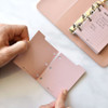 Use it alone or with 3 ring binder - Plepic Freestyle Small 3-Hole Refill Paper Index Notepad