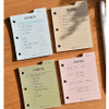 5-8 Option - Plepic Freestyle Small 3-Hole Refill Paper Index Notepad