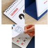 Sturdy Standing & 220gsm paper - Indigo 2027 Lunar Korean Retro Monthly Desk Calendar