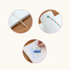 Ribbon bookmark & Monthly Index & Pocket - Indigo 2027 The Temperature Of The Day Slim Dated Weekly Diary