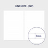 Lined Note - Indigo 2027 Gibon A4 Dated Monthly Planner