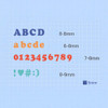 Paperian Roly Poly Alphabet & Number Removable Sticker Pack