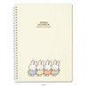 Yellow - Miffy B5 Wire Binding Lined Notebook