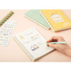 Usage example of Miffy Shape B6 Wire Binding Lined Notebook