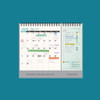 Monthly Calendar(Front) - Gunmangzeung 2027 Check Dual Life Desk Calendar