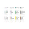 48 colors - Monami Plus 3000 Water-Based Ink 48 Color Pen Set