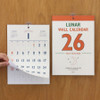 Indigo 2026 Lunar Colorful Retro A4 Wall Calendar