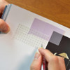 Usage example of Plepic Moist Square Tracing Sticky Notepad