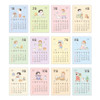 Comes with Mini Calendar Sheets - Indigo 2027 Daily Life Dated Weekly Diary Set