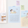 Wall Calendar - Indigo 2027 Daily Life A4 Wall Calendar