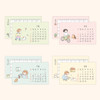 Calendar Pages - Indigo 2027 Daily Life Desk Calendar