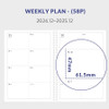 Weekly plan - Indigo 2025 Gibon A5 Dated Weekly Planner