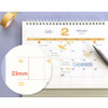 Front - Iconic 2026 Color Palette Desk Calendar