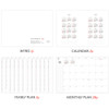 Contents of 2027 Simple Medium Dated Weekly Planner