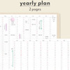 Yearly plan - 2027 Simple Medium Dated Weekly Planner