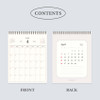 Calendar pages  - Iconic 2026 Standing Flip Monthly Desk Calendar