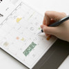 200gsm paper - Iconic 2026 Standing Flip Monthly Desk Calendar