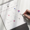 200gsm paper - ICONIC 2027 Standing Flip Monthly Desk Calendar