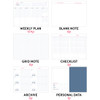 Planner pages - Iconic 2026 Record On A5 Dated Weekly Diary Planner