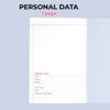 Personal Data - ICONIC 2027 Record On A5 Dated Weekly Diary Planner