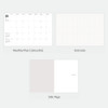 Monthly plan. Grid note, Side page