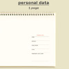 Personal Data - ICONIC 2027 Flow A4 Dated Monthly Desk Planner