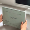 Comes with a Stand - ICONIC 2027 Flow A4 Dated Monthly Desk Planner