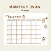 Monthly plan - Dailylike 2025 Doodling Dated Weekly Diary