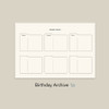Birthday Archive - Paperian 2026 Archive Monthly Desk Calendar