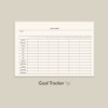 Goal Tracker - Paperian 2026 Archive Monthly Desk Calendar