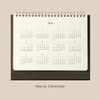 Yearly Calendar - Paperian 2025 Attitude Monthly Desk Calendar