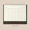 Yearly plan - Paperian 2025 Attitude Monthly Desk Calendar