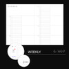 Weekly plan - Dash And Dot Ordinary Orbit B6 Dateless Weekly Diary
