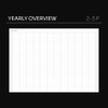 Yearly overview - Dash And Dot Ordinary Orbit B6 Dateless Weekly Diary