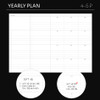 Yearly plan - Dash And Dot Ordinary Orbit B6 Dateless Weekly Diary