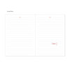 Lined Note - Indigo 2026 The Temperature Of The Day B6 Band Dated Weekly Diary