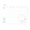 Monthly Plan - Indigo 2026 The Temperature Of The Day B6 Band Dated Weekly Diary