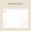 Monthly Plan - Indigo 2026 Official 12 Months B6 Dated Weekly Planner