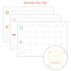 Monthly Plan - O-CHECK 2027 Les Beaux Jours Pocket Dated Weekly Diary Planner