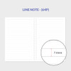 Lined Note - Indigo 2027 Gibon A5 Dated Monthly Planner