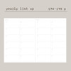 Yearly List Up - Dash and Dot 2026 Ordinary Orbit Dated Weekly Diary