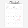 Calendar(Front) - Indigo 2027 Official Start On Monday Desk Calendar