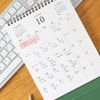 Calendar(Front) - Indigo 2027 Official Start On Monday Desk Calendar