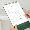 220gms paper - Indigo 2027 Official Start On Monday Desk Calendar