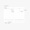 Monthly & weekly plan - Indigo One Month Dateless Daily Study Planner