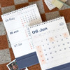Double-Sided Calednar - Iconic 2026 Flow Standing Flip Desk Calendar