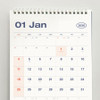 Efficient 7-Week Layout - Iconic 2026 Flow Standing Flip Desk Calendar