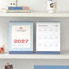 7-Week Layout - ICONIC 2027 Flow Standing Flip Desk Calendar
