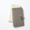 Ivory, Warm gray - A Piece Of Point Lined Notebook