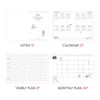 Planner Pages - Iconic 2026 Blah Blah B6 Dated Weekly Planner